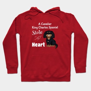 My Black and Tan Cavalier King Charles Spaniel Stole My Heart Hoodie